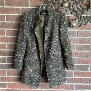 Carlisle tweed jacket coat alpaca wool size 4